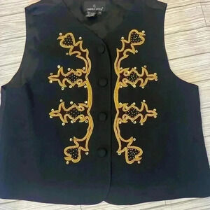 Carole Little Embroidered Vest